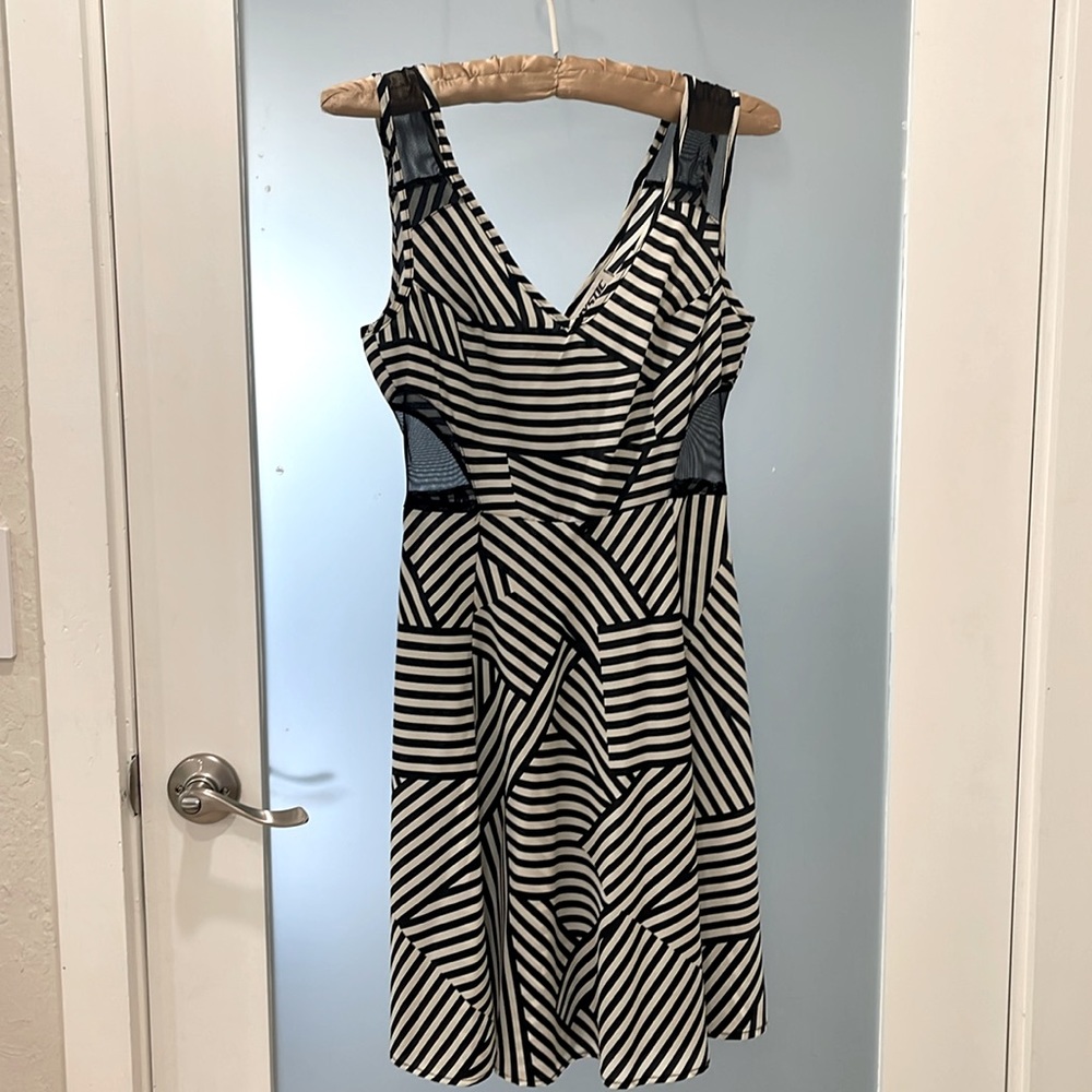 Sexy geometric print dress